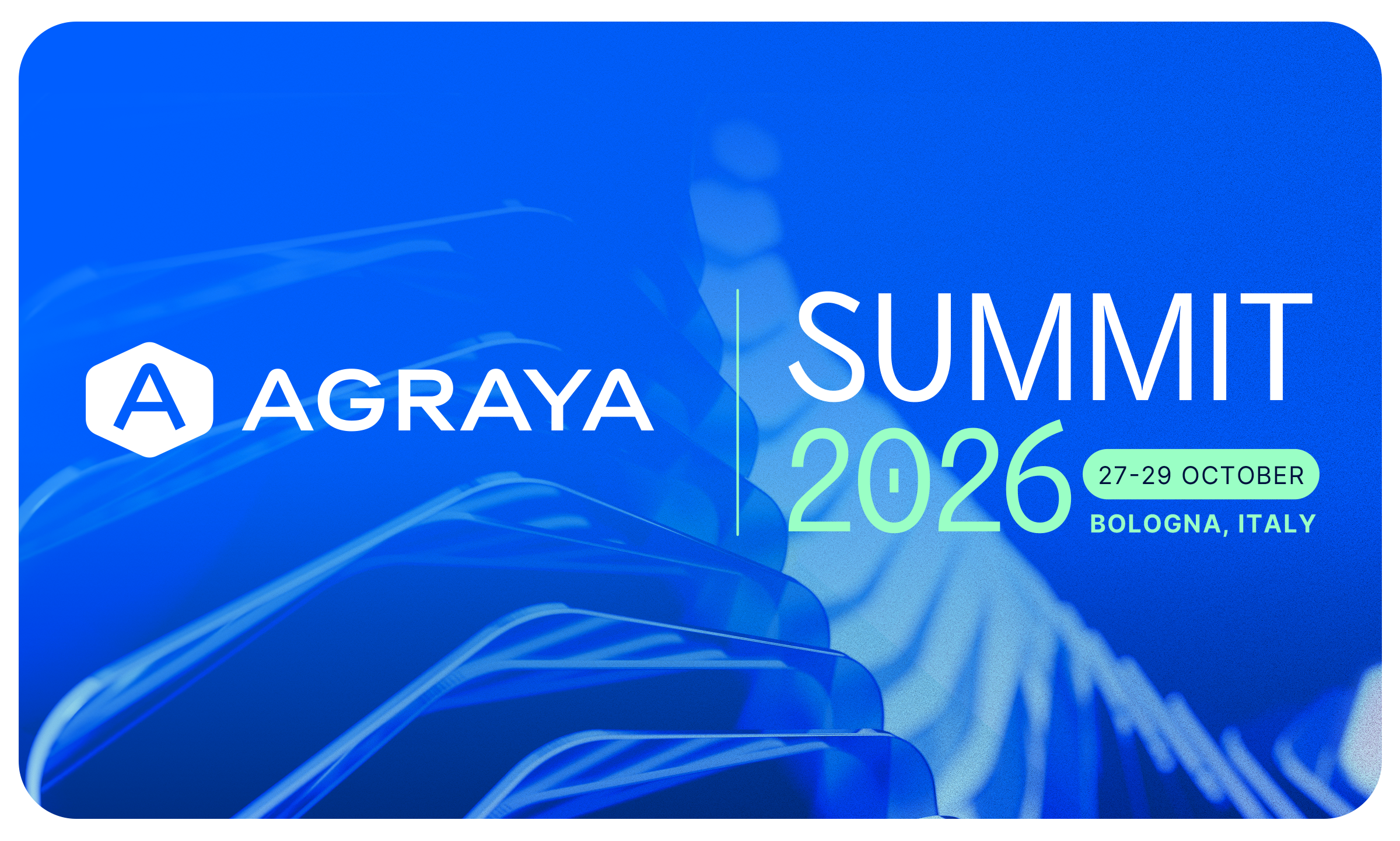  Banner image for the AGRAYA SUMMIT 2026 in Bologna, Italy