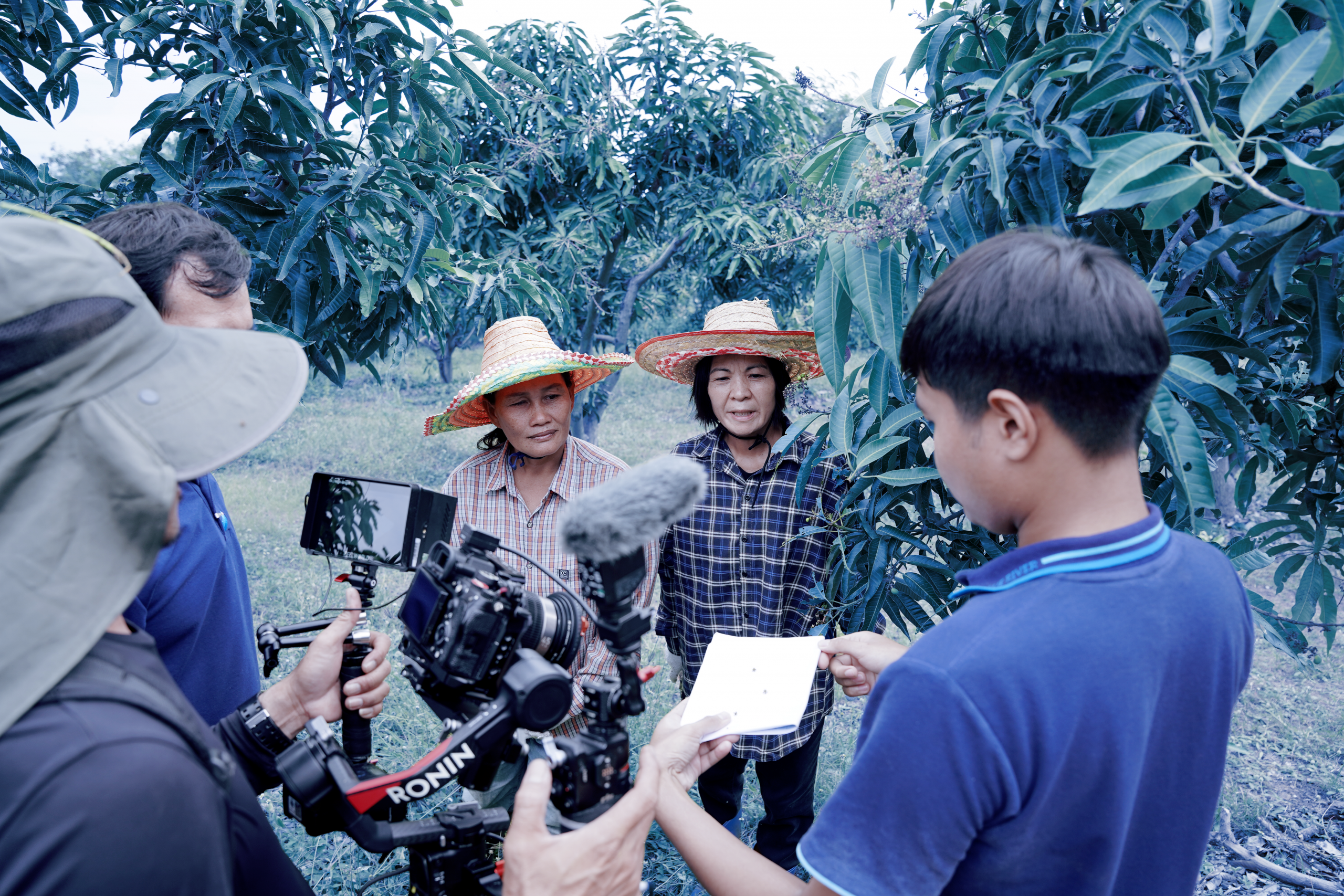 Filming behind the scenes in Red Rocket Farm in Thailand, 2025