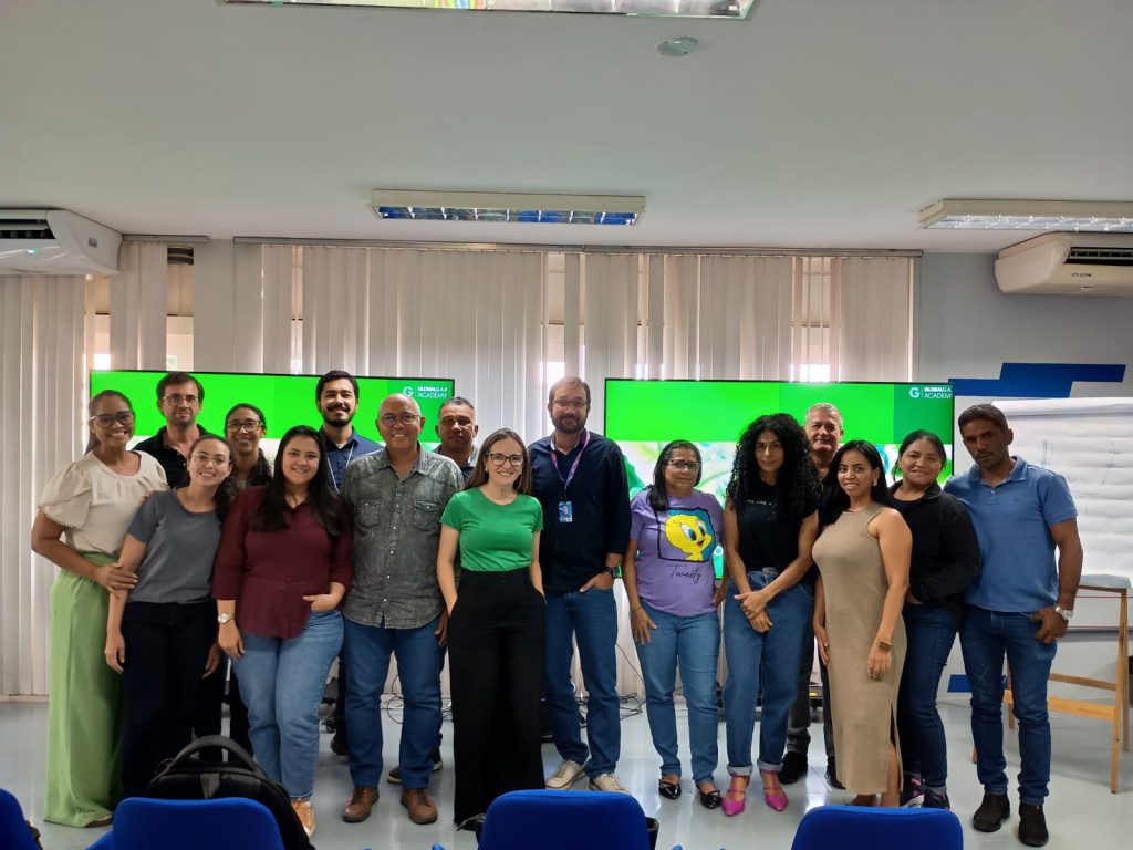 Group photo of participants from the training session in Brazil