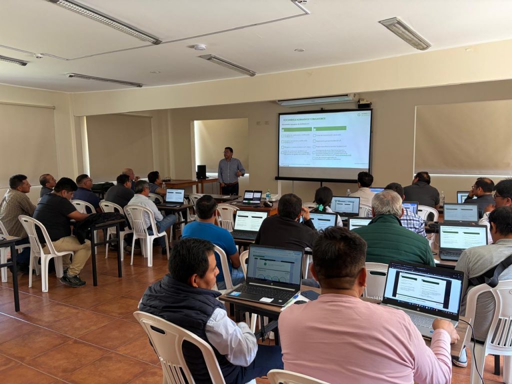 Classroom training session in Peru