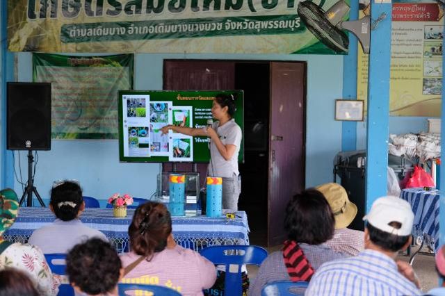 Training farmers to use the app